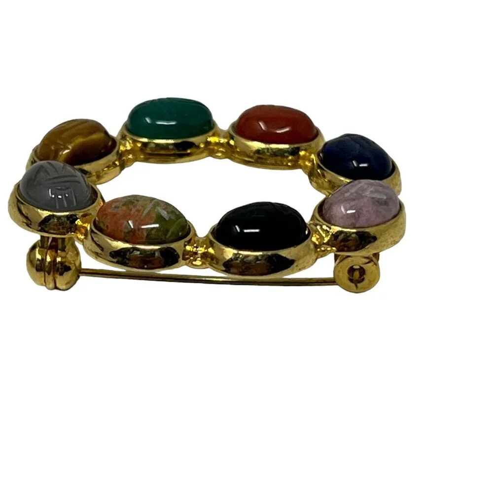 N/A scarab brooch